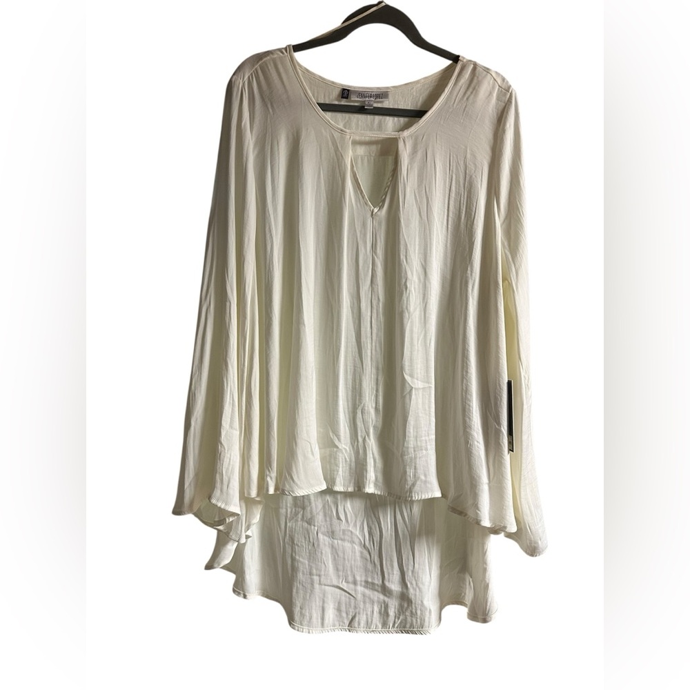 NWT Jennifer Lopez Elegant Cream Women's Top